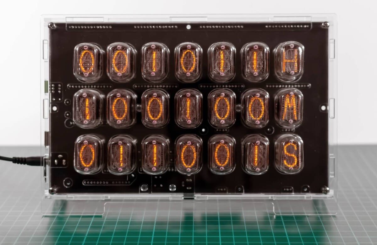 BIG Binary Nixie Clock – Nixie Tester