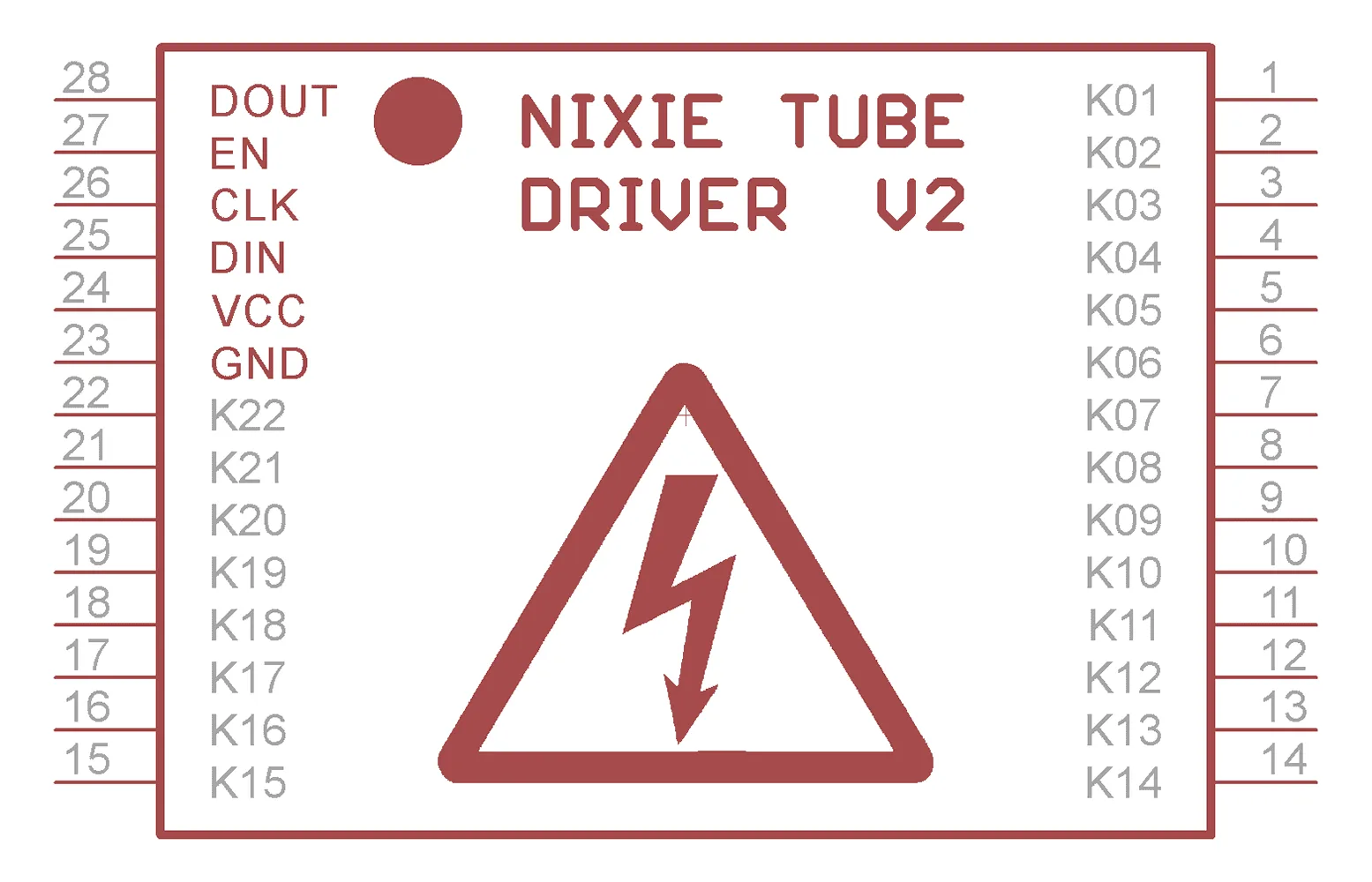 Nixie Tube Driver V2 Library
